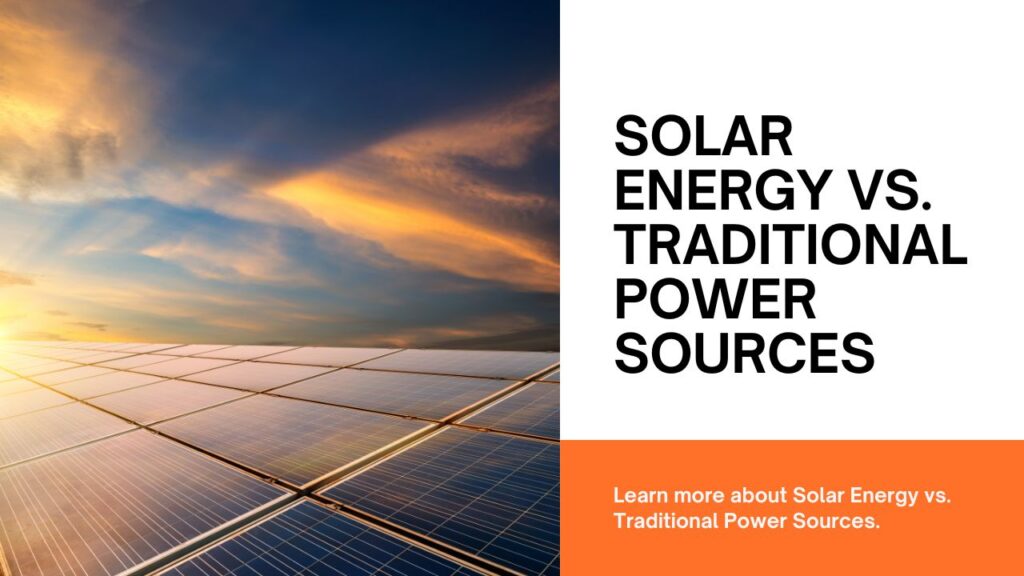 Solar energy vs traditional sources
