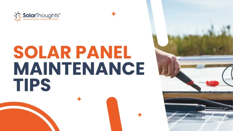 solar panel Maintenance tips