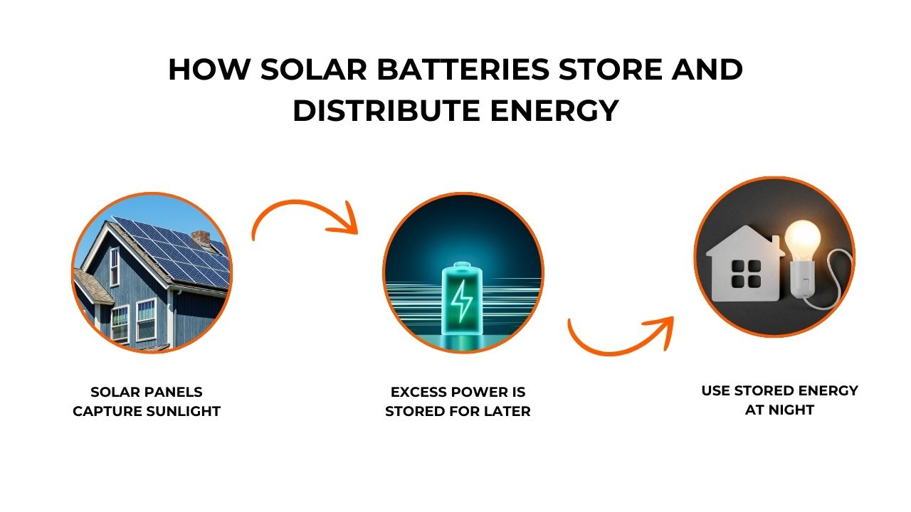 How Solar Batteries store and distribute energy